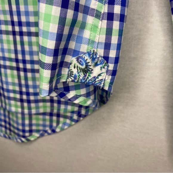 Robert Graham Plaid Shirt Flip Cuff Long Sleeve Mens Size 2XL - Picture 4 of 14